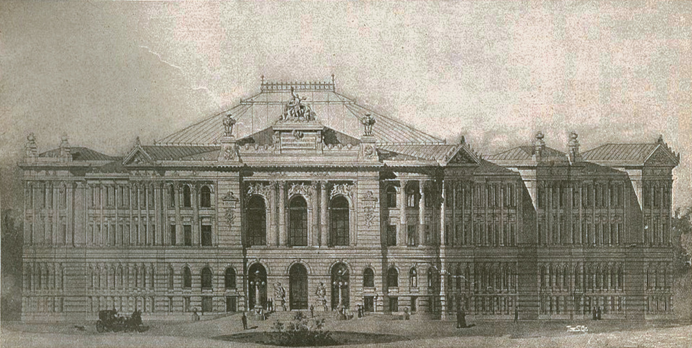 Fasada Gmachu Głównego projektu Stanisława Szyllera